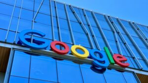 Fachada de prédio do Google, condenado em processo movido pelo governo dos EUA